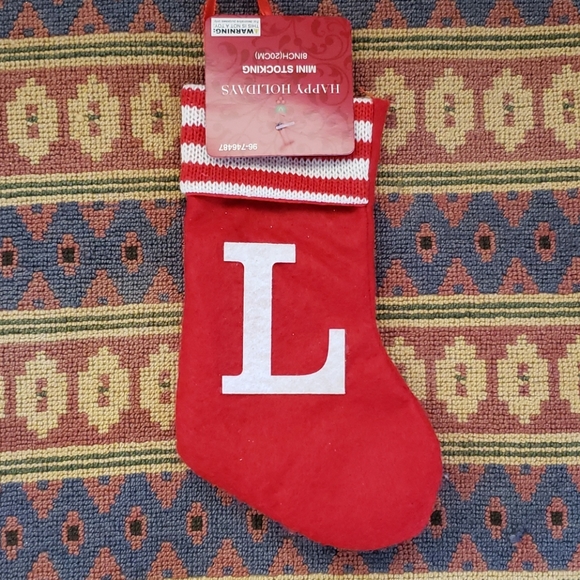 Other - Free w/ Purchase. L Mini Christmas Stocking